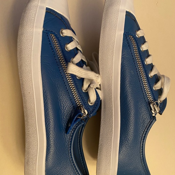 COACH EMPIRE ZIPPERED SNEAKERS ROYAL BLUE SIZE 8.5 EXCELLENT CONDITION - Picture 5 of 11